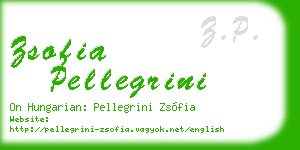 zsofia pellegrini business card